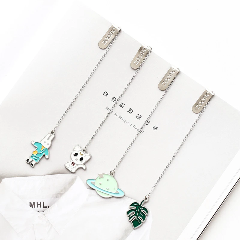 

Cute Cat/Sakura/unicorn Chain Marker Bookmark Page Clip School Supplies Stationery Student Gift Office Book Marker Stationery