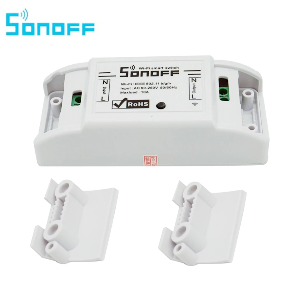 SONOFF Basic Wifi switch module Wireless Relay Switch Universal DIY Smart Home 10A with Sonoff IP66