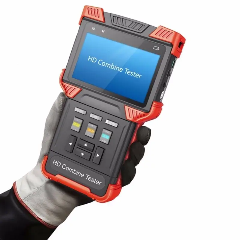  Free Shipping!T62 CCTV TVI+AHD+IPC + POE + TDR + Analog Camera 4.0-inch Handheld HD Combine Tester 