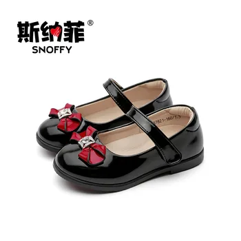 

Bow Girls Leather Shoes Close Toe Princess Children Shoes Genuine Leather Party Wedding Baby Girls Shoes Chaussure Fille TX127