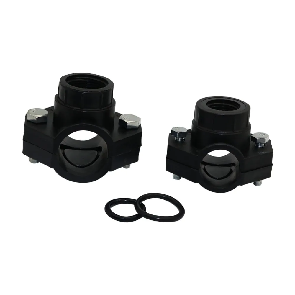 

Plastic Saddle Clip DN32 DN25 Pipe Greenhouse Irrigation Tube clamping band Agriculture tools Pipe fitting Saddle clamp 10 Pcs