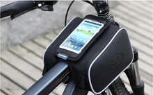 universal mountain bike saddle Phone bag frame front head top tube double bag bicycle beam pipe cycling phone holder case pouch
