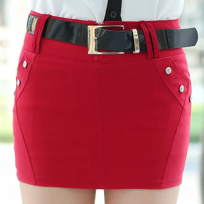 Весна и лето новая Корейская короткая юбка Женская Ковбойская Сексуальная мини-юбка - Цвет: 9
