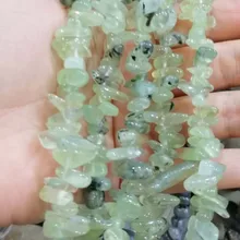 Loose бусы Зеленый Пренит барокко 8-13 мм 1" для DIY ювелирное fppj бусы природа драгоценного камня
