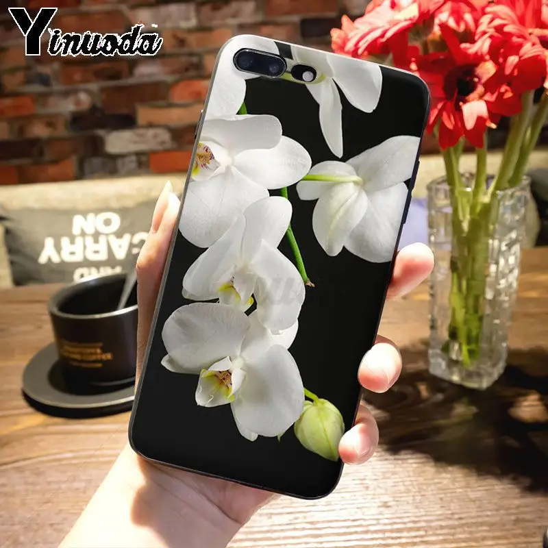 Yinuoda цветы орхидеи красочные Роскошные модные 2D чехол для телефона для iPhone 7plus X 6 6S 7 xs max xr 8 8Plus 5S 11pro чехол - Цвет: 6