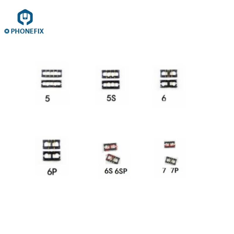 PHONEFIX аккумулятор разъем клемма держатель разъема терминал материнская плата FPC Запчасти для iPhone 5 5S 6 6 S 6 Plus 6 S Plus