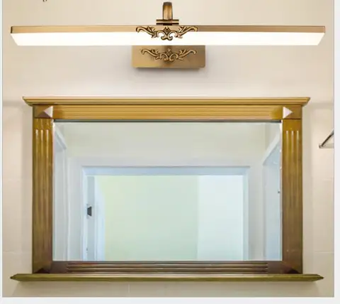 Espelho do Banheiro à Prova Luzes do Espelho do Armário Lâmpada de Parede de Luz 71 Lâmpada d’ Água Retro Bronze Vanity Led 41 cm – 51 61