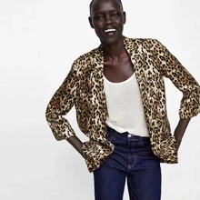 Z0726C8 новые продукты в Европе и модель досуга Леопардовый Костюм куртка#8683