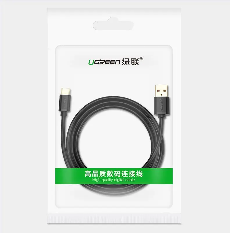 Ugreen usb type C линия передачи данных Универсальная Быстрая зарядка медное покрытие сердечник