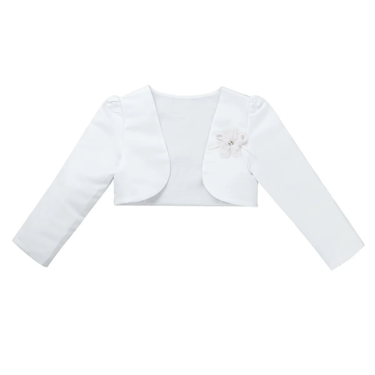 1-9 Years Little Kids Girls Infant Babies Flower Girls Bolero Jacket Shrug Coat Wedding Princess Birthday Party Jacket Wrap