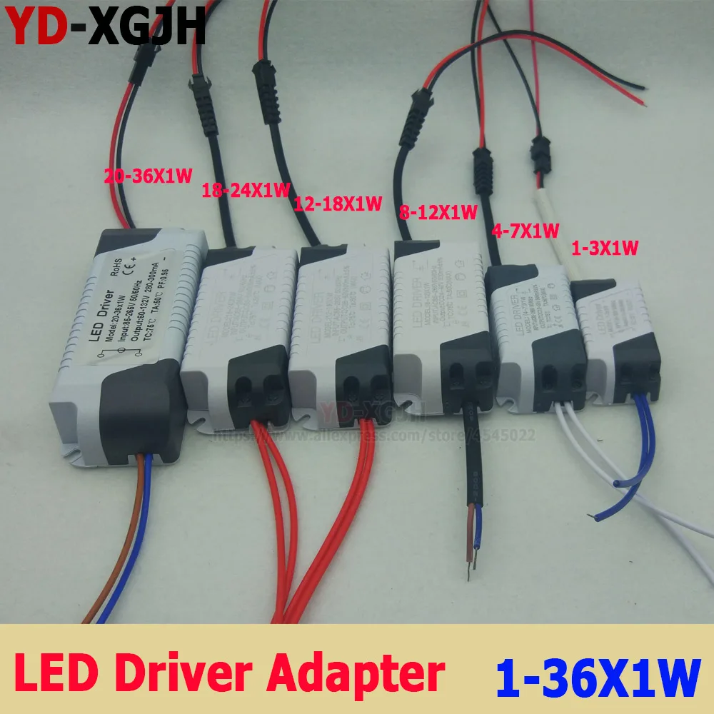 10 шт./лот 110 В 220 В LED Питание 300mA лампы Драйвер 12-18X1W AC85-265V изоляции освещение трансформатор светодиодный светильник