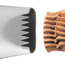 20 шт./лот) FDA высокое качество Нержавеющая сталь большой Кондитерские Basketweave Обледенение Насадка#368/1D