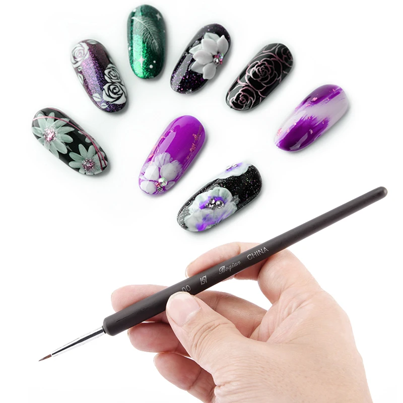 روزاليند 3 قطعة/المجموعة مسمار الفن اثارة قضيب أدوات المهنية التنقيط اللوحة الرسم الأشعة فوق البنفسجية هلام بطانة مسمار صالون استخدام أو الم...