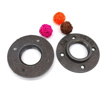 

9PCS/LOT for DN15 1/2 DN20 3/4 8pcs DN32 1" Cast iron Industrial pipes flange wall base pipe support base-4 holE