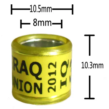 

cheap 100pc plastic 8mm free shipping Aluminium with Plastic Pigeon Ring