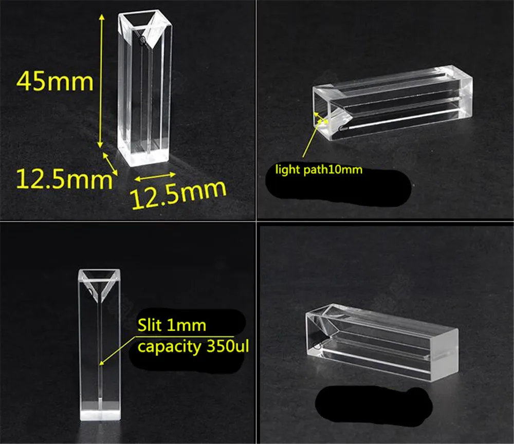 Стекло Cuvette 100 мм/свет трансмиссионный/кислота и щелочи/плавкий интегрированный/Высокая Коэффициент пропускания