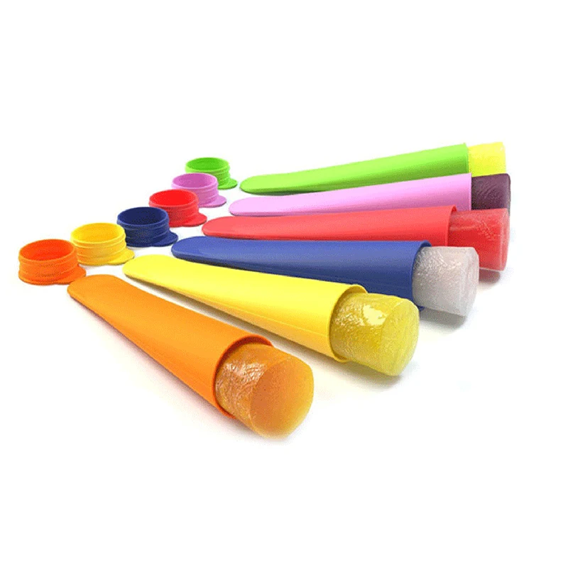 

Yiwumart Silicone Ice Cream Mold Popsicle Mould Handhold Ice Stick Colorful Snack Container Homemade Cake decorating Baking Tool