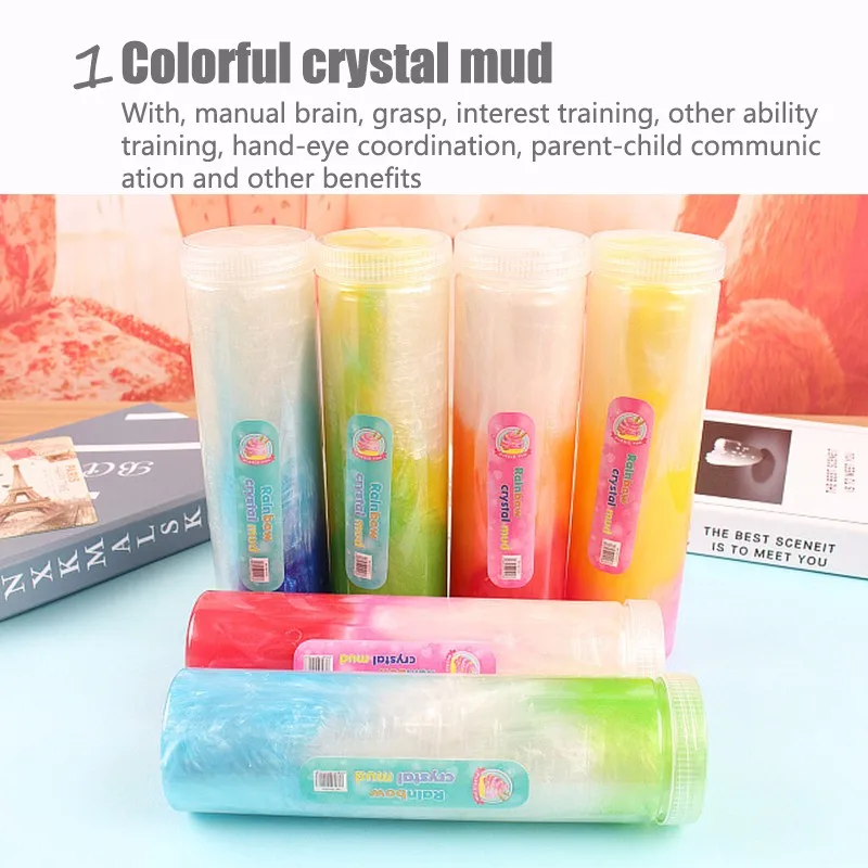 

400g Safe Dynamic Fluffy Slime plastic clay Light Clay colorful Modeling Polymer Clay Sand Fidget Plasticine Gum For Handmade To