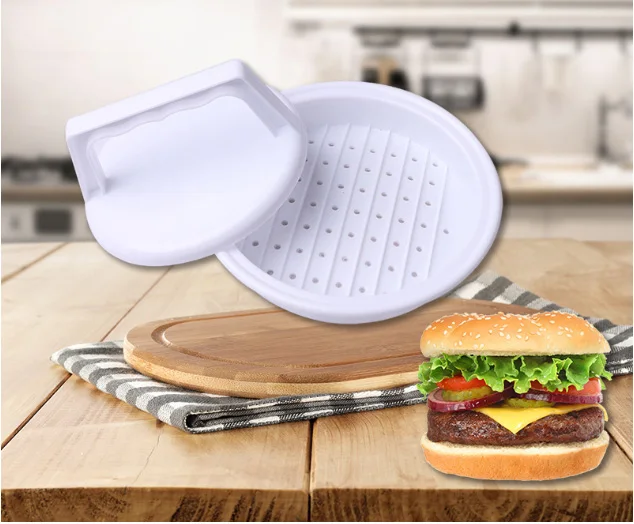1 Набор мясо для гамбургеров пресс-инструмент DIY круглая форма формы пищевая пластиковая форма для гамбургера кухонные инструменты