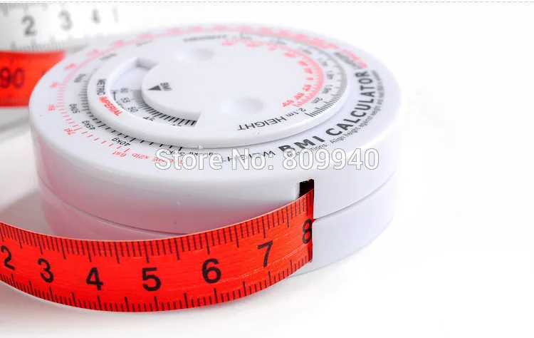 3 шт./лот BMI рулетка калькулятор здоровья лента измерения для продвижения тела массового индекс с выдвижной лентой медицинский инструмент