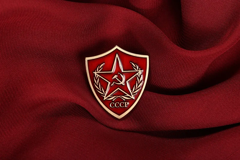 Советский флаг с красной звездой СССР эмблема социализма русский значок на