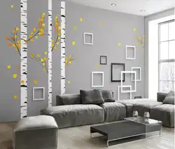 Берёзовый лес обои листья серый фон настенная 3D фото настенная бумага s для гостиной пейзаж контактная бумага на заказ