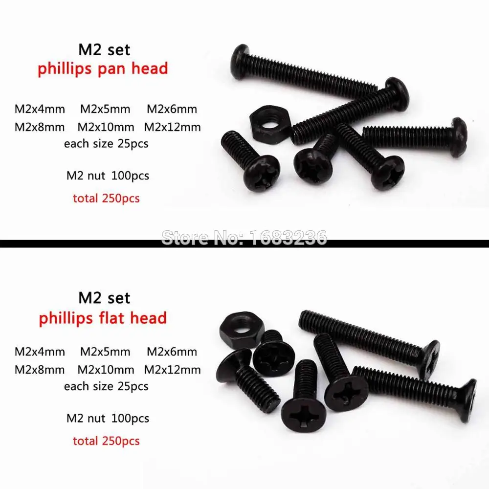 M3 x 6 mm 3 x 6 NERO CROCE TESTA PIANA SVASATA VITE X 10 FILETTATURA METRICA