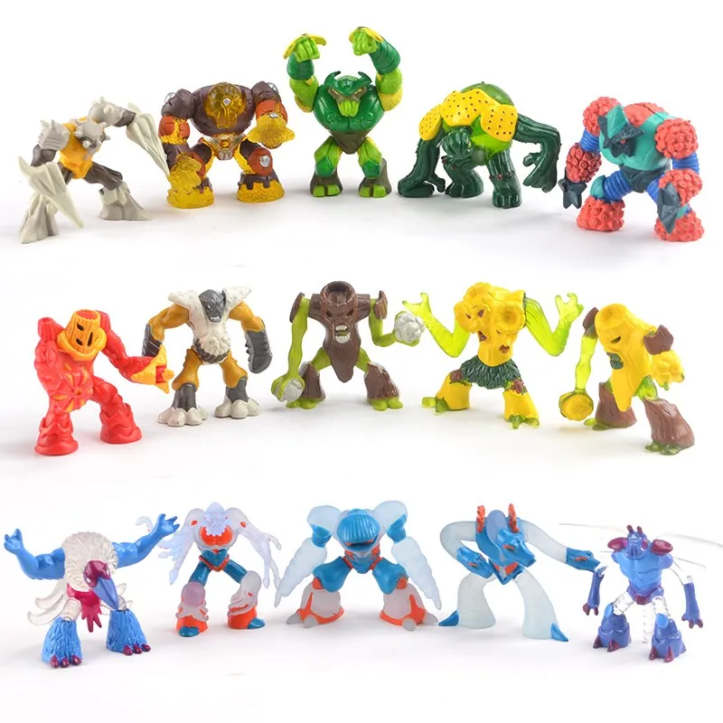 12 шт. 5-10 см размер Gormiti Аниме фигурки Куклы смешанный стиль ...