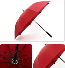 Straight Long Handled Golf Umbrellas Fully-automatic Sunny Rainy 8K Umbrella Rain Gear solid colors festive prefect gift