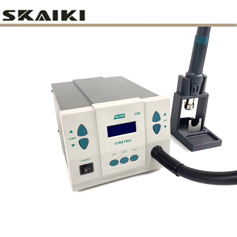 Skaiki 861DW 110 В 220 1000 Вт Бессвинцовая паяльная станция с горячим воздухом