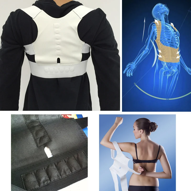 Elastic Adjustable Belt Magnetic Posture Corrector Body Brace Shoulder Orthopedic Lumbar Support Belts Corset Women | Красота и