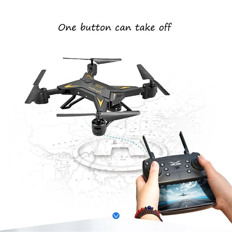 Cross-border Long-life Folding Folding Aerial Drone Fixed-high Four-axis Aircraft WIFI Map Transmission Remote Control A