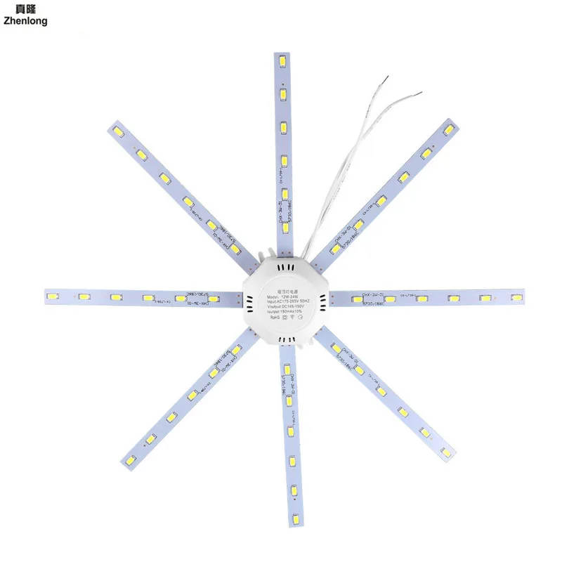 12 Вт 16 Вт 20 Вт 24 Вт светодиодный потолочный светильник изменение источник света лампы пластины Осьминог 5730smd Холодный/ теплый белый для