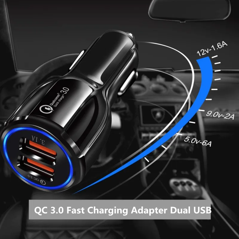 Автомобильное зарядное устройство Quick Charge 3,0 USB для VW Volkswagen Jetta Golf 4 5 7 6 Passat B5 B6 B7 Touareg Touran поло GOL Tiguan Bora Caddy