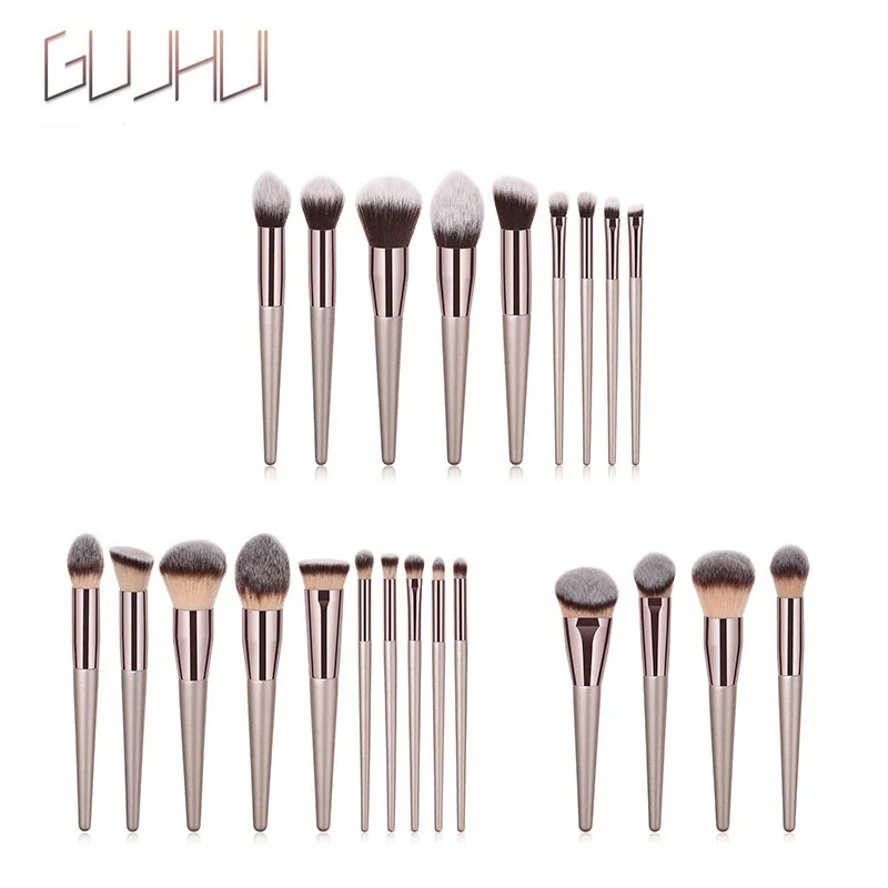 

3-10PCS Brushes Set For Makeup Powder Foundation Blusher Eyeshadow Eyebrow Concealer Make Up Brush Beauty pinceaux maquillag Kit