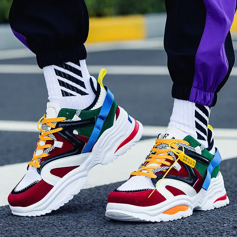 colorful abo fashion sneakers