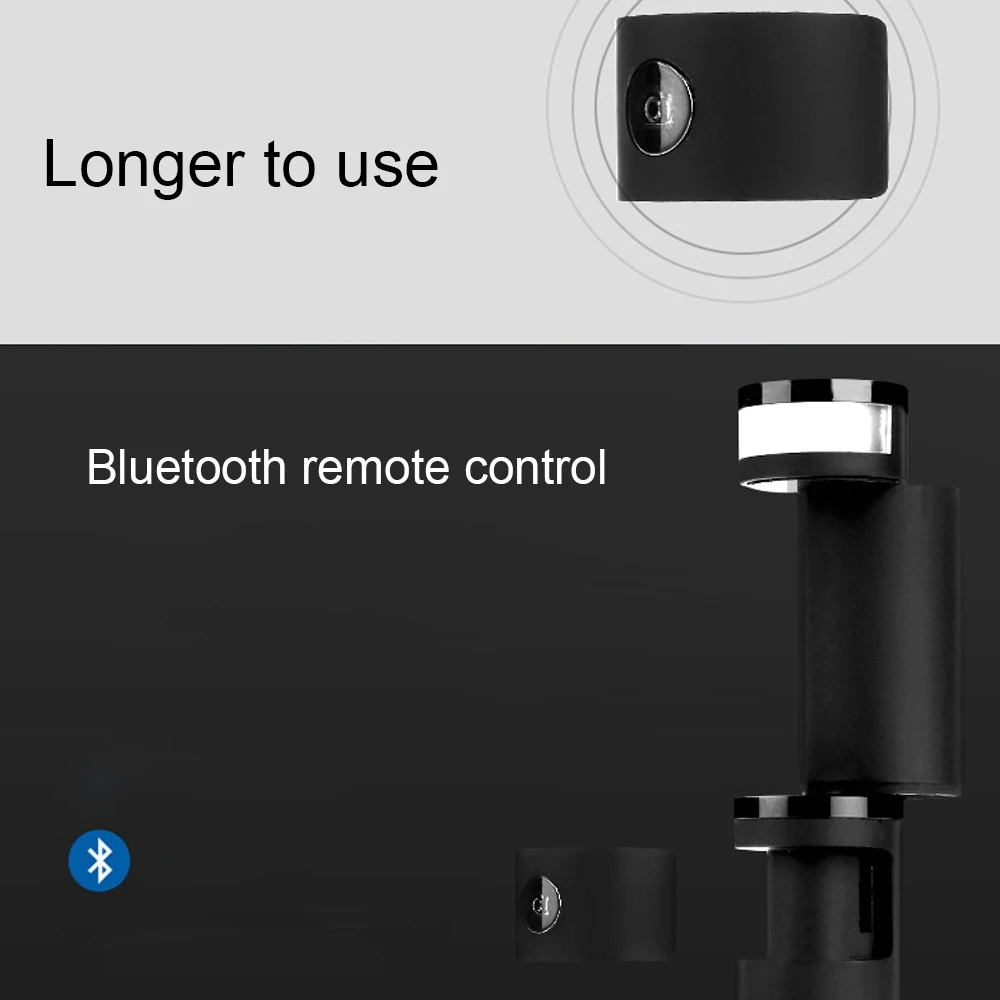 Многофункциональная беспроводная Bluetooth палка для селфи, светильник для красоты, складной ручной монопод, тренога с затвором для iPhone 8 samsung S9