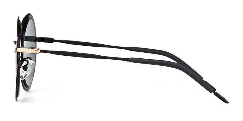 Хорошая победа круглый металлический каркас мода Винтаж Для женщин Для мужчин солнцезащитные очки УФ Светоотражающие стимпанк Черный
