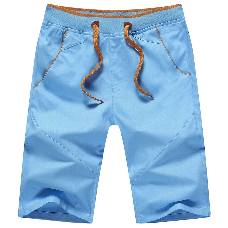

Shorts Men 2018 Summer Casual Men Short Fashion Cotton Slim Bermuda Masculina Beach Short Trouser Knee Length Board Shorts sp220