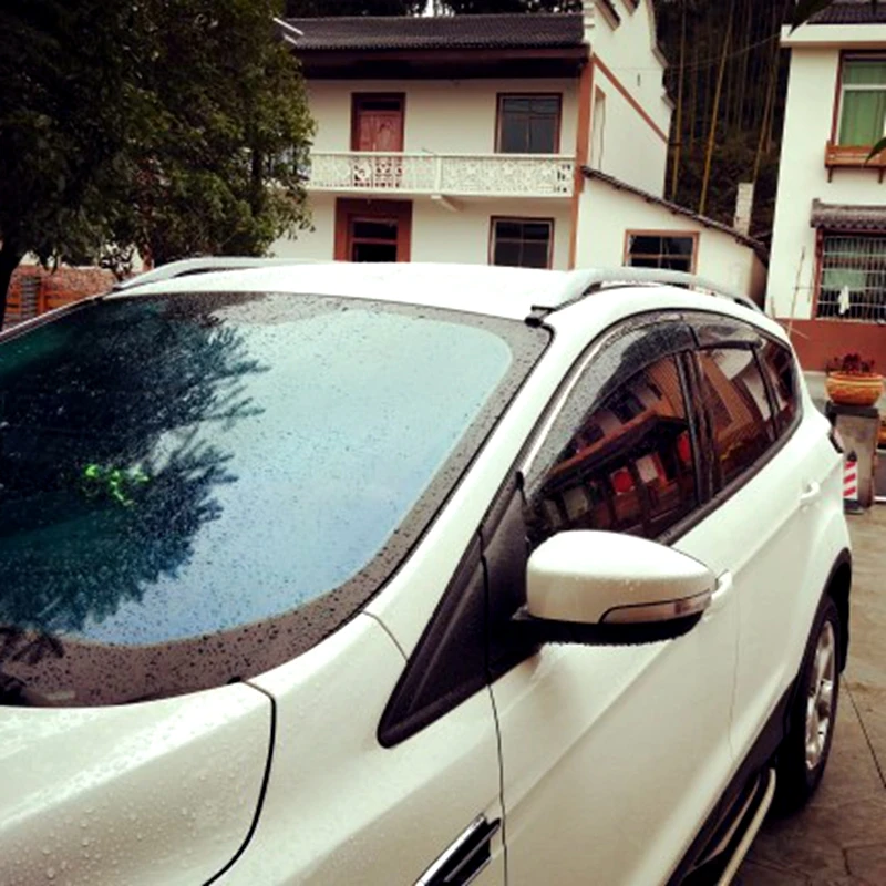 Для Ford kuga 2012- Пластик черное окно козырек Vent Оттенки Защита от солнца дождь дефлектор гвардии авто аксессуары 4 шт./компл
