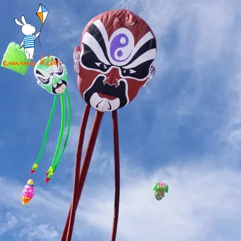 

Inflatable Peking Opera Face Line Laundry Easy Flying Nylon Material Large Show Kite