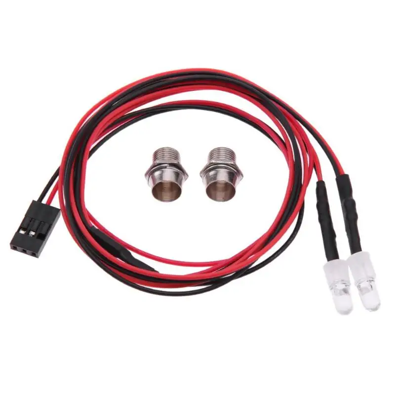 RC Car Upgrade Parts 5mm White LED Light 2 LED Tail-lamp RC Car Parts for TRAXXAS HSP HPI REDCAT High Quality RC Car Parts