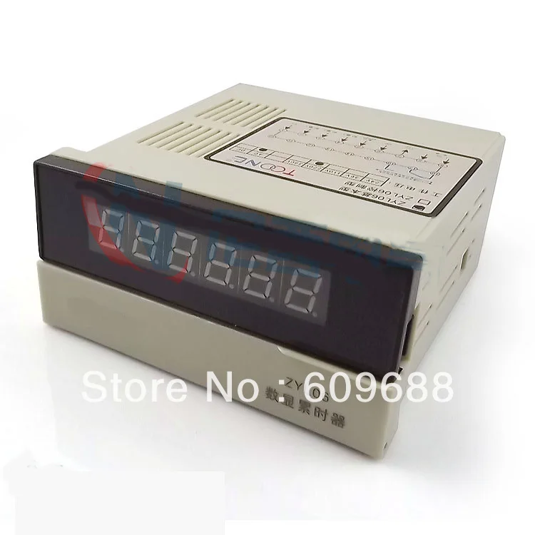 DHC6J L 5 digits LED display time/hour counter /meterin Counters from