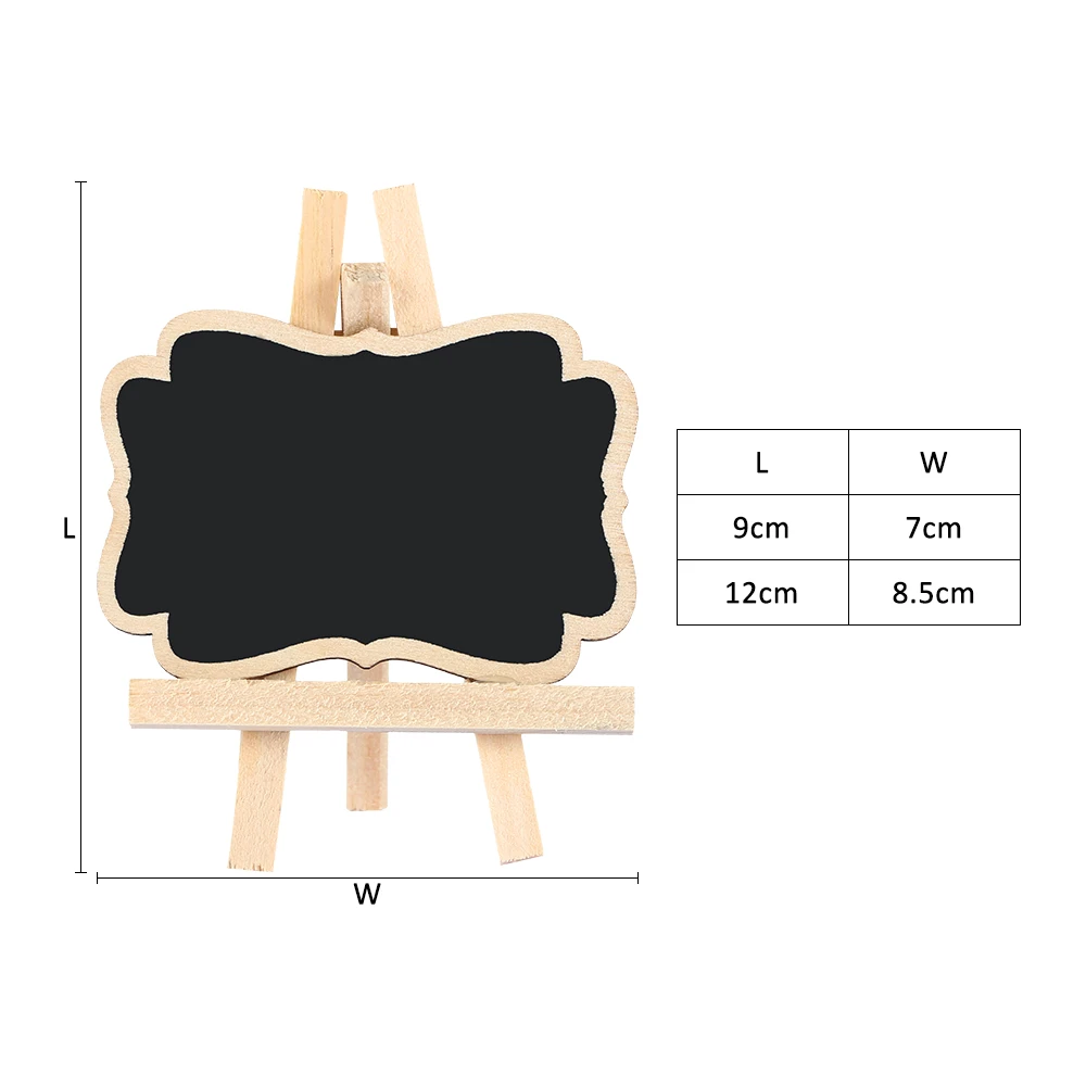 12 шт. мини деревянная доска для сообщений доска для записей меловая дощечка Свадебная вечеринка декоративные бирки этикетки бренд ценники доска для заметок