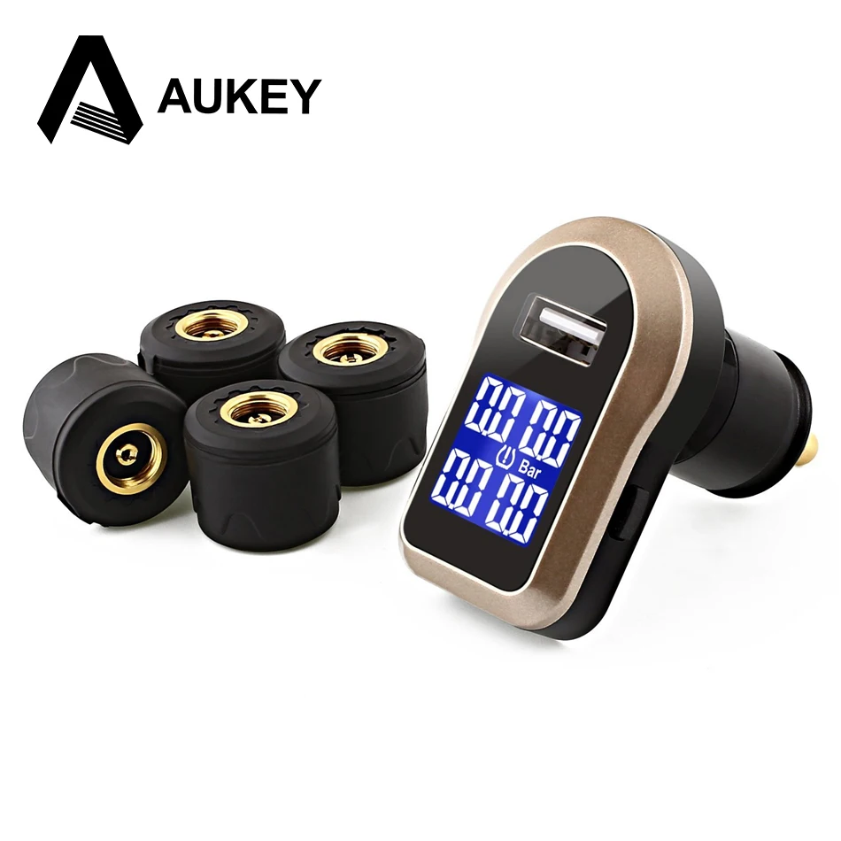 AUKEY Wireless USB Port Charger with Alarm Function LED for TPMS/Tire