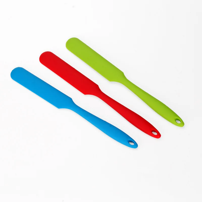  1 Piece Long Handle Silicone Spatula Cake tools Cream Butter Mixing Batter Scraper