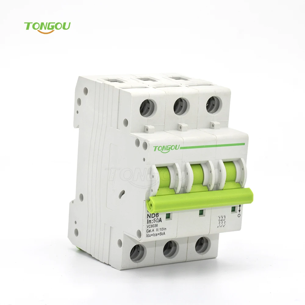

3 Pole 50 Amp Circuit Breaker Resetable Curve C 6KA with 5 Years Warranty