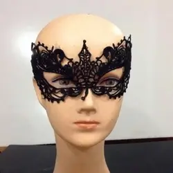 Горячая Женская Сексуальная Черная кружевная маска леди глаз Карнавальная маска мяч Хэллоуин нарядное платье костюм реквизит MDD88