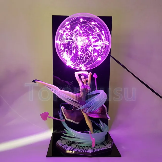 Cheap One Piece Action Figure Boa Hancock Figuarts Zero Led Light Display Toy Anime180mm One Piece Boa Hancock PVC Figure Toy DIY150