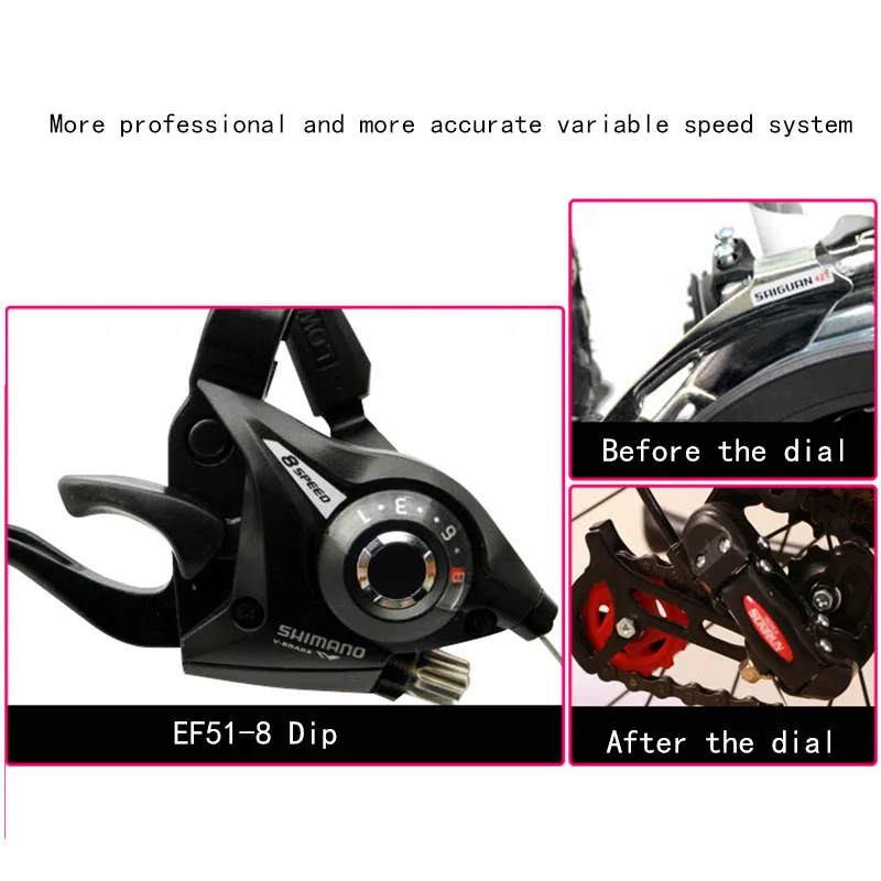 Perfect 2017 Hot Selling 24 Speed Carbon Mountain Bike  Aluminum Alloy Double Disc Brake Gear Oil / Car 7